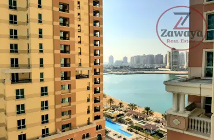 Apartment - 1 Bedroom - 2 Bathrooms for rent in Viva East - Viva Bahriyah - The Pearl Island - Doha