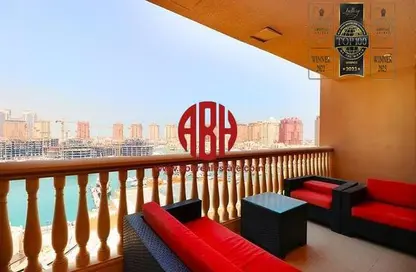 Apartment - 3 Bedrooms - 4 Bathrooms for sale in Tower 30 - Porto Arabia - The Pearl Island - Doha