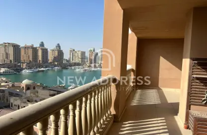 Apartment - 1 Bedroom - 2 Bathrooms for rent in Jumanah Tower 29 - Porto Arabia - The Pearl Island - Doha