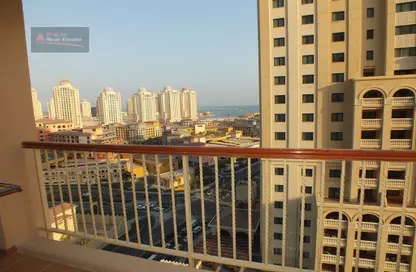 Apartment - 1 Bedroom - 2 Bathrooms for rent in Tower 19 - Porto Arabia - The Pearl Island - Doha