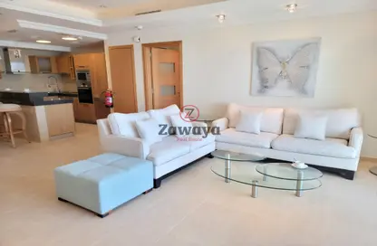 Duplex - 1 Bedroom - 2 Bathrooms for rent in Viva West - Viva Bahriyah - The Pearl Island - Doha