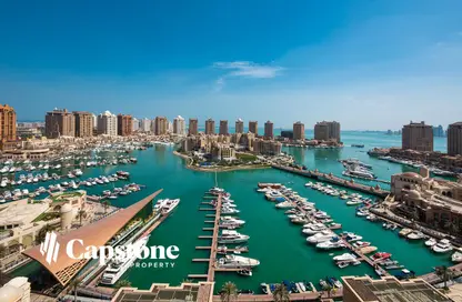 Apartment - 3 Bedrooms - 5 Bathrooms for sale in Tower 9 - Porto Arabia - The Pearl Island - Doha