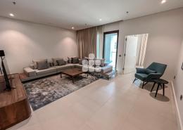 Living Room image for: Apartment - 3 bedrooms - 4 bathrooms for rent in Wadi 1 - Wadi - Msheireb Downtown Doha - Doha, Image 1