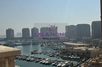 Apartment - 1 Bedroom - 2 Bathrooms for rent in East Porto Drive - Porto Arabia - The Pearl Island - Doha