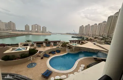 Apartment - Studio - 1 Bathroom for rent in Bilal Pearl Villas - The Pearl Island - Doha