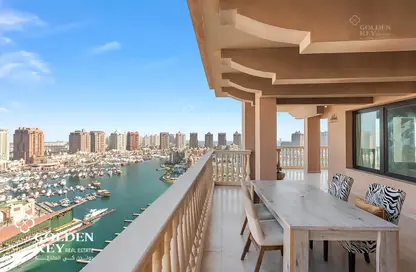 Apartment - 3 Bedrooms - 4 Bathrooms for rent in West Porto Drive - Porto Arabia - The Pearl Island - Doha