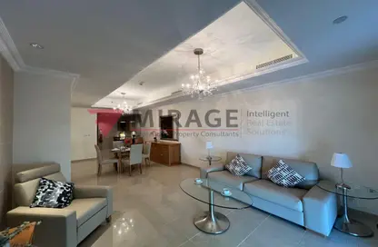 Apartment - 1 Bedroom - 2 Bathrooms for rent in Tower 10 - Porto Arabia - The Pearl Island - Doha