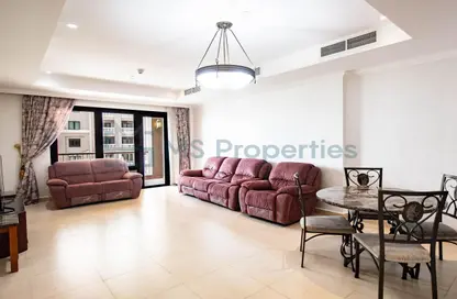 Apartment - 2 Bedrooms - 3 Bathrooms for sale in West Porto Drive - Porto Arabia - The Pearl Island - Doha