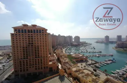 Apartment - 1 Bedroom - 2 Bathrooms for rent in West Porto Drive - Porto Arabia - The Pearl Island - Doha