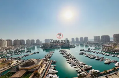 Apartment - 2 Bedrooms - 3 Bathrooms for rent in Tower 14 - Porto Arabia - The Pearl Island - Doha