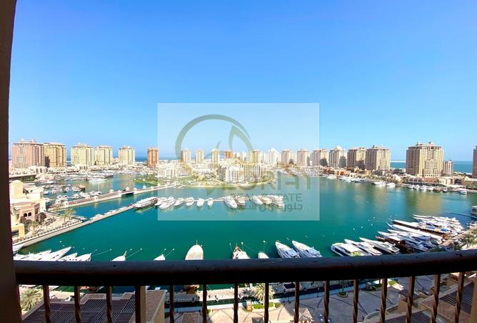 Apartment - 1 Bedroom - 2 Bathrooms for rent in East Porto Drive - Porto Arabia - The Pearl Island - Doha