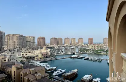 Apartment - 1 Bedroom - 2 Bathrooms for rent in East Porto Drive - Porto Arabia - The Pearl Island - Doha