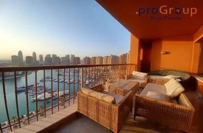 Apartment - 2 Bedrooms - 2 Bathrooms for rent in East Porto Drive - Porto Arabia - The Pearl Island - Doha