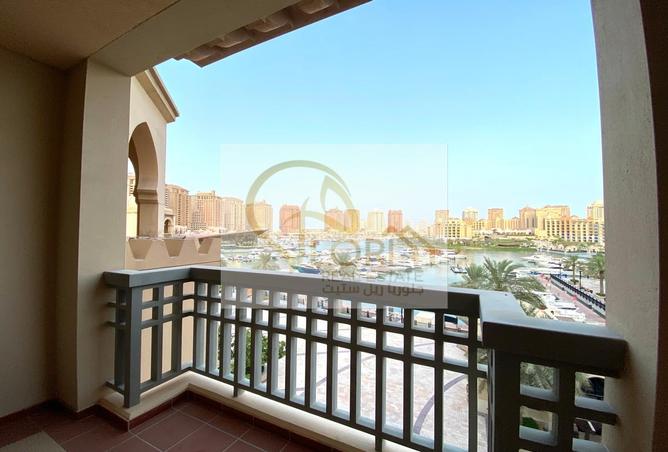 Apartment - 1 Bedroom - 2 Bathrooms for rent in East Porto Drive - Porto Arabia - The Pearl Island - Doha