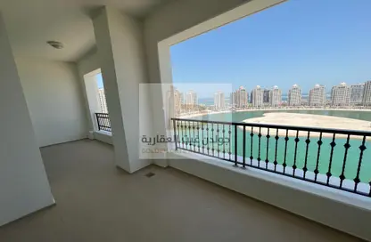 صورة لـ تراس شقة - غرفة نوم - 2 حمامات للايجار في جزيرة اللؤلؤة - الدوحة ، صورة رقم 1