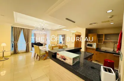 Apartment - 2 Bedrooms - 3 Bathrooms for rent in Viva West - Viva Bahriyah - The Pearl Island - Doha