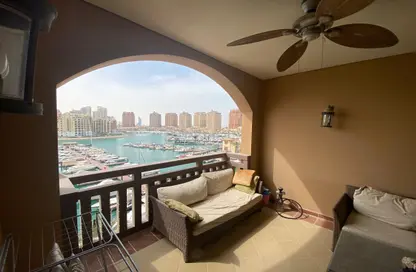 Townhouse - 1 Bedroom - 2 Bathrooms for rent in Porto Arabia Townhouses - Porto Arabia - The Pearl Island - Doha