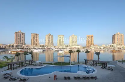 شقة - 2 غرف نوم - 2 حمامات للايجار في The St. Regis Marsa Arabia Island - Marsa Arabia - جزيرة اللؤلؤة - الدوحة