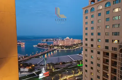 Apartment - 1 Bedroom - 2 Bathrooms for rent in East Porto Drive - Porto Arabia - The Pearl Island - Doha