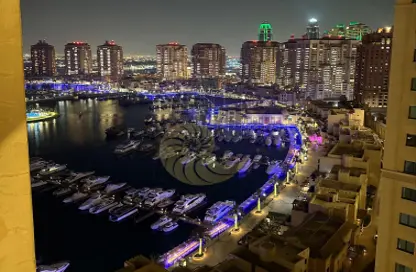 Apartment - 2 Bedrooms - 3 Bathrooms for sale in Tower 16 - Porto Arabia - The Pearl Island - Doha