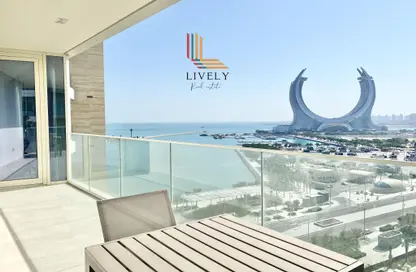 Apartment - 2 Bedrooms - 3 Bathrooms for rent in Marina Residences 195 - Marina District - Lusail