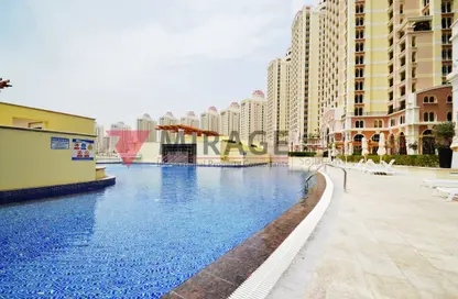 Apartment - 2 Bedrooms - 2 Bathrooms for rent in Viva West - Viva Bahriyah - The Pearl Island - Doha