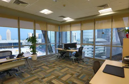 Office Space - Studio - 2 Bathrooms for rent in Tower 2 - The Gate Mall - West Bay - Doha