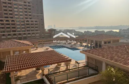 Apartment - 1 Bedroom - 2 Bathrooms for rent in Tower 7 (Ferrari Tower) - Porto Arabia - The Pearl Island - Doha